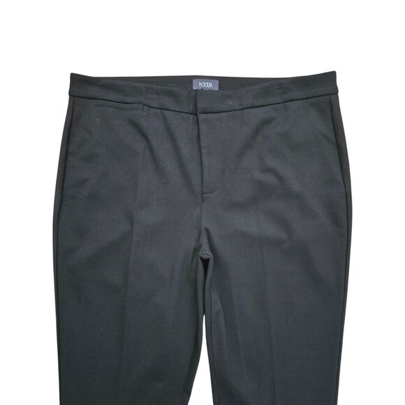 NYDJ Women's Black Ponte Knit Slim Trouser Pants Plus 16W • Flattens • Elongates - Picture 4 of 13